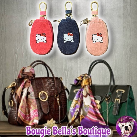 Hello Kitty Accessories - Hello Kitty Adorable Key Pouch Bag Charm Key Chain 🐱 - NEW